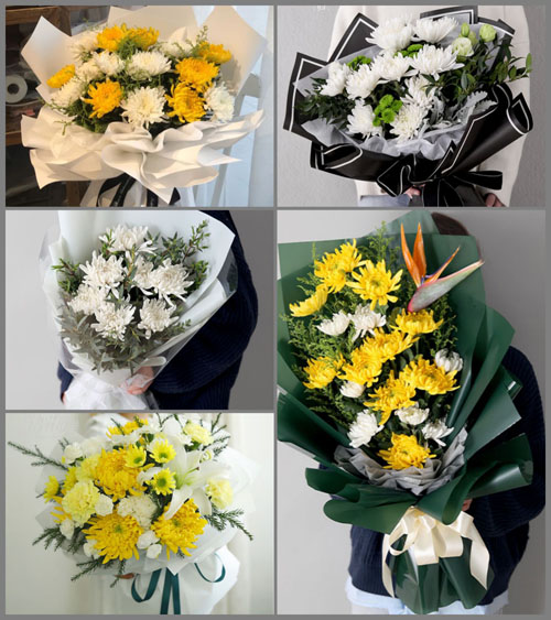 福建泉州永春县湖洋镇清白村白事花束代送